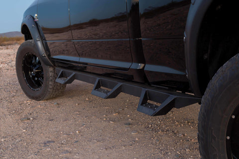 Raptor Series RTW211DG Magnum RT - Wheel To Drop Steps Black Textured Alloy Steel 10-15 Dodge Ram 2500/3500 Crew Cab 8ft Bed