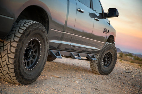 Raptor Series RTW211DG Magnum RT - Wheel To Drop Steps Black Textured Alloy Steel 10-15 Dodge Ram 2500/3500 Crew Cab 8ft Bed