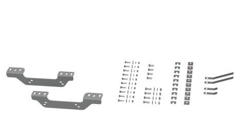 B&W Trailer Hitches RVR2506 - Custom Installation Brackets For Universal Mounting Rails Some GM Trucks