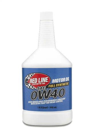 Red Line Oil 11104 Oil SAE 0W-40 Synthetic 1 Quart Bottle Single