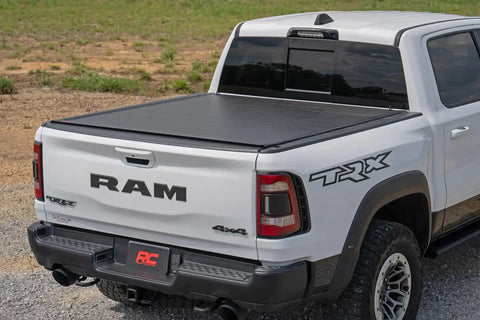 Rough Country 50320550 Hard Roll Up Bed Cover 5'7" Bed | Ram 1500 (19-25)/1500 TRX (21-24)