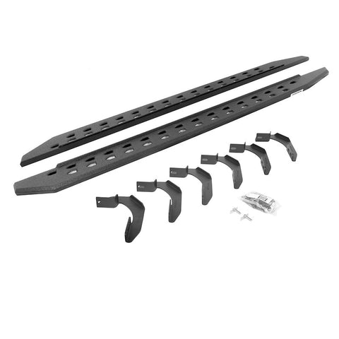 Go Rhino 69434680ST RB20 Slim Line Running Boards with Mounting Bracket Kit