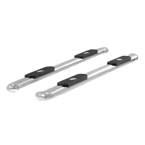 ARIES S223043-2 - 4 Polished Stainless Oval Side Bars, Select Ford F150, F250, F350, F450, F550