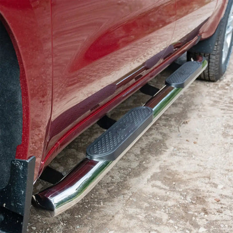 ARIES S224045-2 - 4 Polished Stainless Oval Side Bars, Select Silverado, Sierra 1500, 2500, 3500