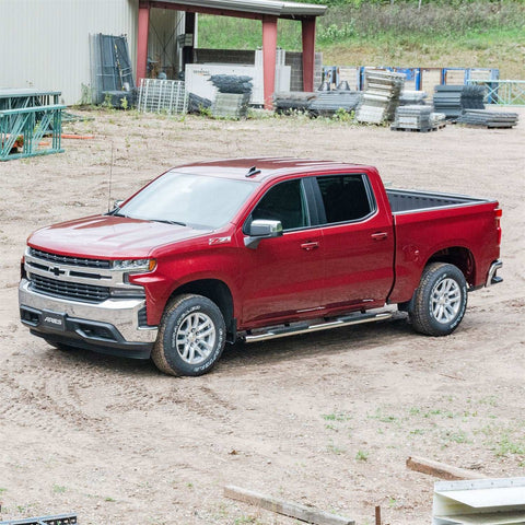 ARIES S224046-2 - 4 Polished Stainless Oval Side Bars, Select Silverado, Sierra 1500, 2500, 3500