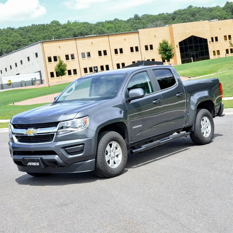 ARIES S224051 - 4 Black Steel Oval Side Bars, Select Chevrolet Colorado, GMC Canyon Crew Cab