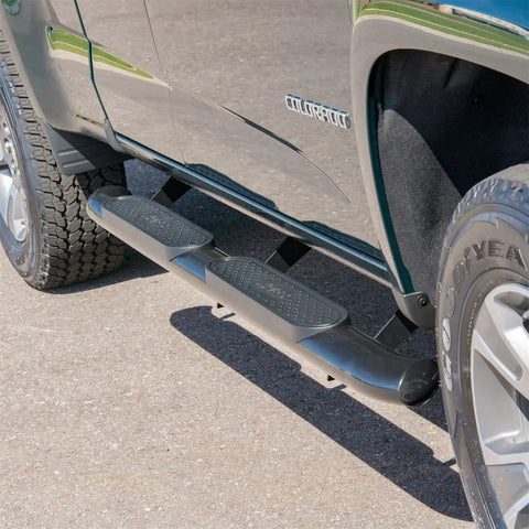 ARIES S224052 - 4 Black Steel Oval Side Bars, Select Chevrolet Colorado, GMC Canyon Extended