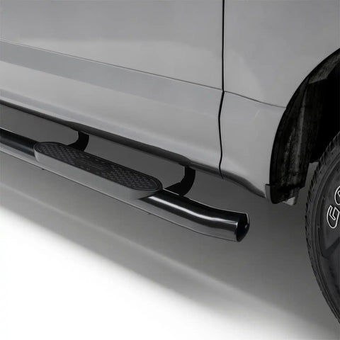 ARIES S224054 - 4 Black Steel Oval Side Bars, Select Silverado, Sierra 1500 Extended Cab
