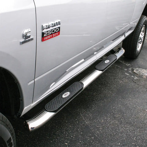 ARIES S225008-2 - 4 Polished Stainless Oval Side Bars, Select Dodge Ram 1500, 2500, 3500