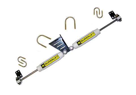 Superlift 92095 High Clearance Dual Steering Stabilizer Kit - SL (Hydraulic) 07-18 Jeep JK