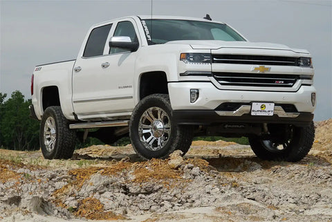 Superlift K160 6.5 Lift Kit-14-16 Silv/Sierra 1500 4WD w OE Cast Stl Ctrl Arms SL Rr Shcks