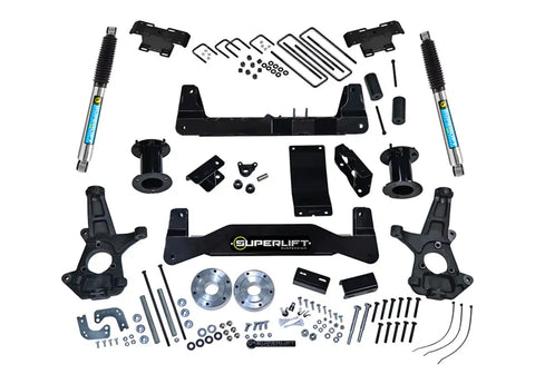 Superlift K161B 6.5 Lift Kit-14-18 (19 Old Body) GM1500 4WD w OE Al or SS Ctrl Arms Bil RrShk