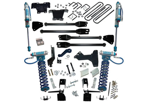 Superlift K171KG 6 King Ed 4-Link Lift Kit-17-22 F250/350 4WD w Frt Clvr & Res Rr Shcks