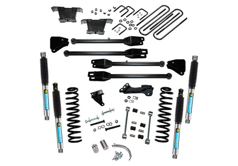 Superlift K233B 4 Lift Kit - 08-10 F250/F350 4WD Dsl w/ 4-Link Conversion & Bil Shocks