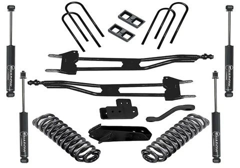 Superlift K385 4 Superunner Radius Arm Lift Kit - 80-96 Bronco 4WD w/ SL Shocks