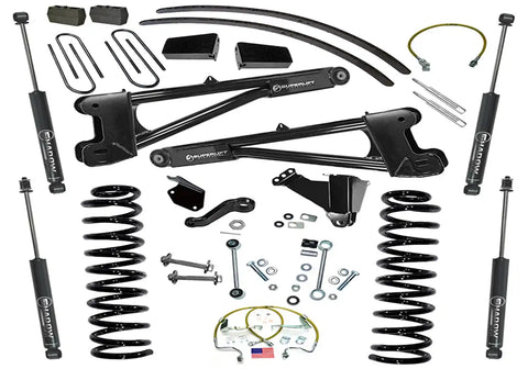 Superlift K979 8 Lift Kit - 05-07 F250/F350 4WD Dsl w/ Replacement Radius Arms SL Shocks