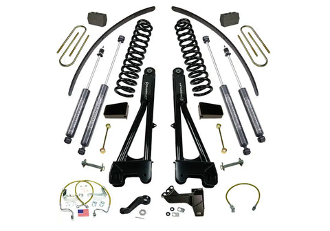 Superlift K985B 8 Lift Kit - 08-10 F250/F350 4WD Dsl w/ Replacement Radius Arms Bil Shocks
