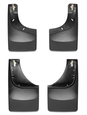 Weathertech 110171-120171 MudFlap No-Drill DigitalFit® MudFlap Kit; Black;