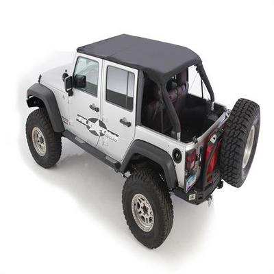 Smittybilt 9073235 - BOWLESS COMBO TOP W/TINTED WINDOWS BLACK DIAMOND JEEP, 07-18 (JK) 2 DOOR