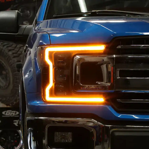 Spyder Auto 5088475 (Spyder Apex) High-Power LED Module (High Beam And Low Beam) Equipped Headlights - Black