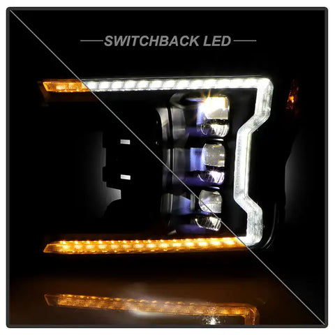 Spyder Auto 5088475 (Spyder Apex) High-Power LED Module (High Beam And Low Beam) Equipped Headlights - Black