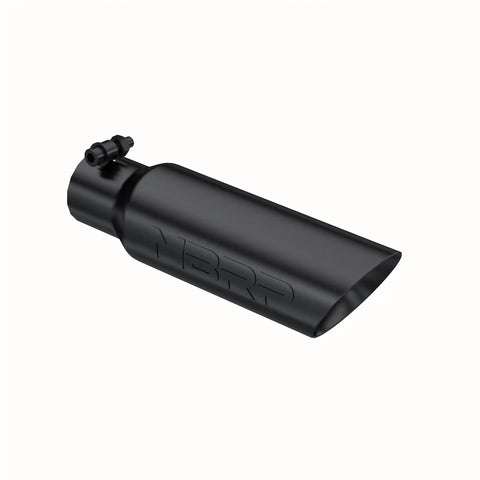 MBRP Exhaust T5106BLK - 3in. O.D. Dual Wall Angled 2in. inlet 12in. length-Black Coated.