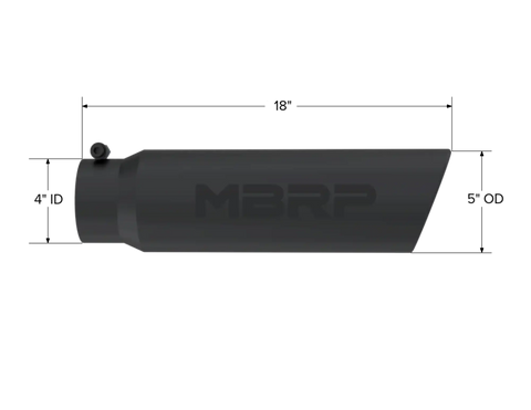 MBRP Exhaust T5124BLK - Tail Pipe Tip