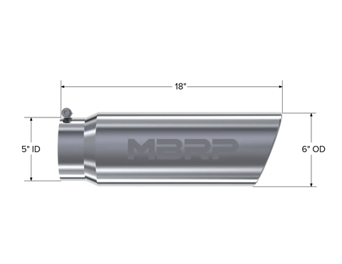 MBRP Exhaust T5125 - 5in. inlet 18in. in length.