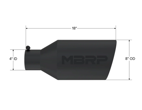 MBRP Exhaust T5128BLK - Tail Pipe Tip