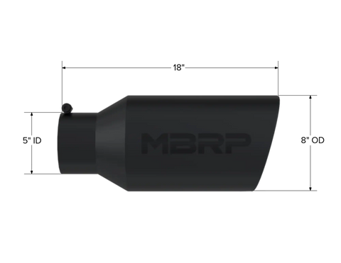 MBRP Exhaust T5129BLK - Tail Pipe Tip