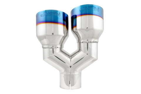MBRP Exhaust T5177BE - 2.5 Inlet Tip. T304 Stainless Steel, Burnt End.