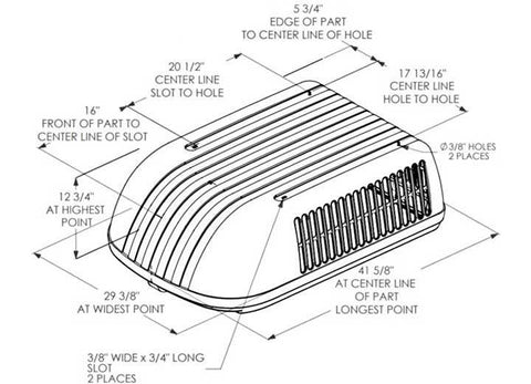Maxxair 00-325001 TUFFMAXX A/C SHROUD