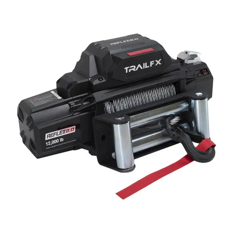 TrailFX WR212B Winch Reflex 2.0 Vehicle Mounted Vehicle Recovery Winch 12 Volt Electric 12000 Pound