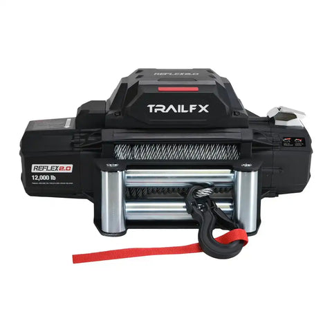 TrailFX WR212B Winch Reflex 2.0 Vehicle Mounted Vehicle Recovery Winch 12 Volt Electric 12000 Pound