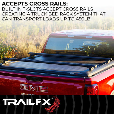 TrailFX TFX6003 Fits 2015-2025 Ford F-150 5.5 Feet Bed Retractable Tonneau Cover