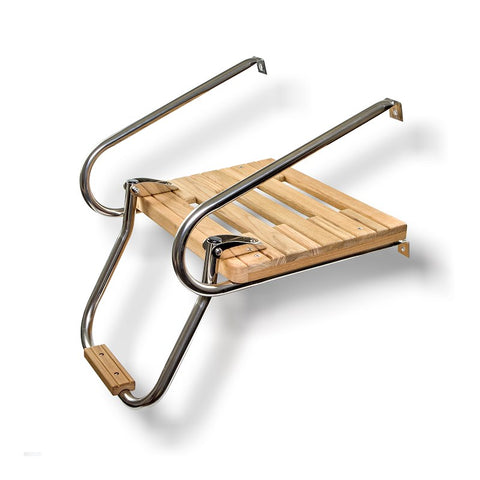 WHITECAP IND 60903 TEAK SWIM PLATFORM W/LADDER INBOARD