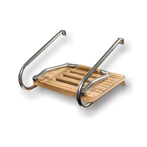 WHITECAP IND 60903 TEAK SWIM PLATFORM W/LADDER INBOARD