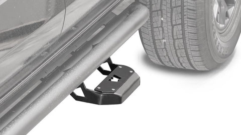 Warn 111171 Rocker Panel Guard Rock Sliders Oval Tube 24-25 Toyota Tacoma Extended Cab