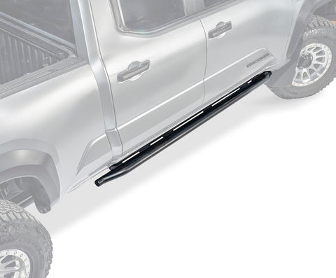Warn 111171 Rocker Panel Guard Rock Sliders Oval Tube 24-25 Toyota Tacoma Extended Cab