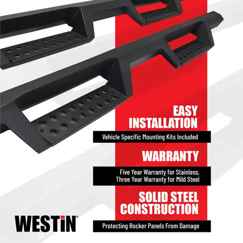 Westin 56-12785 HDX Drop Nerf Bar Texture Black Toyota Tacoma