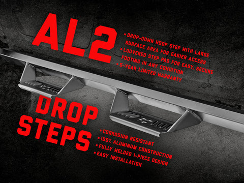 AL2 Drop Steps | Jeep Wrangler JL (21-24)/Wrangler Unlimited (18-24) 