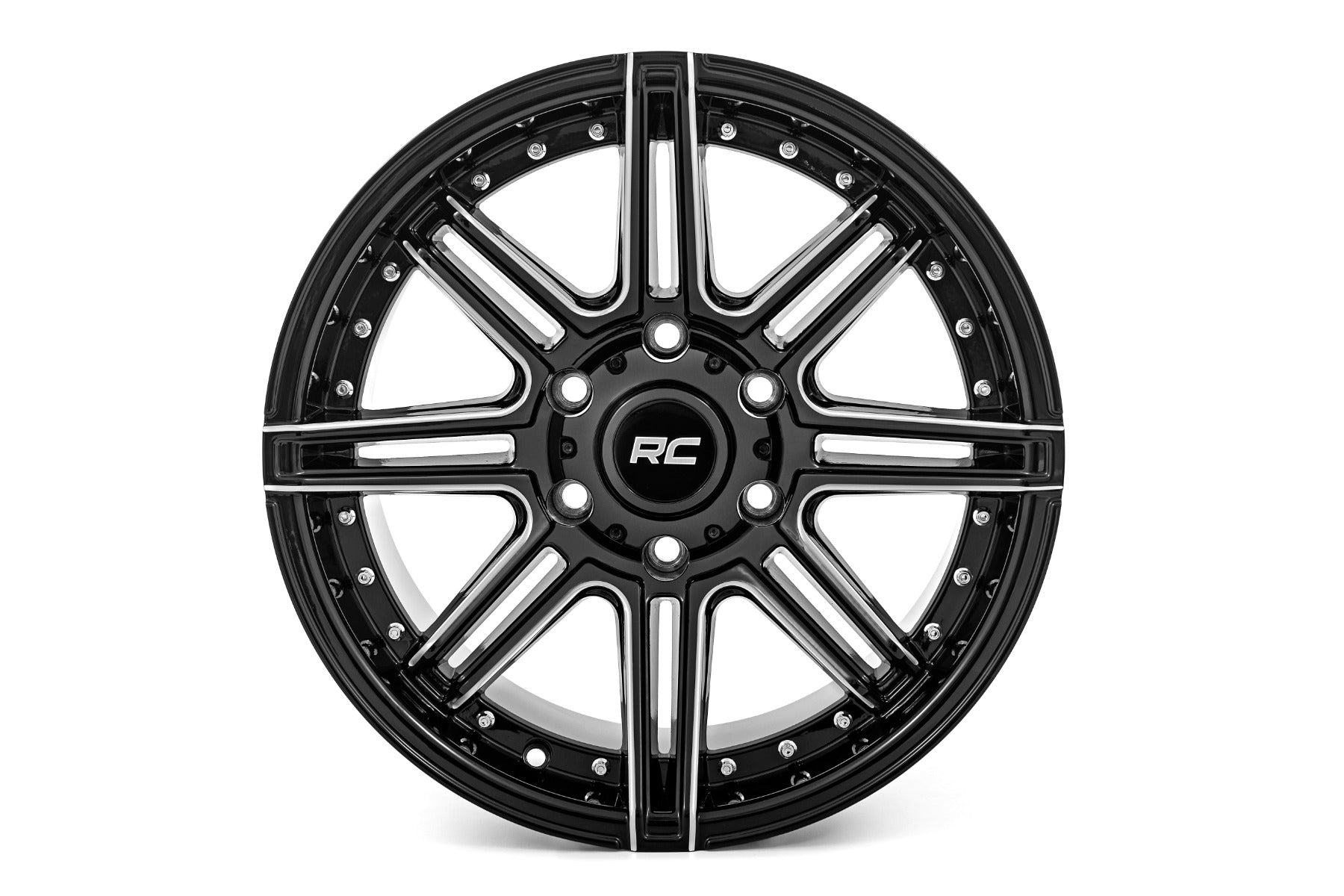 Rough Country 88 Series Wheel | One-Piece | Gloss Black | 20x10 | 8x180 | -19mm