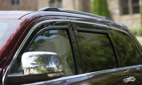 Auto Ventshade (AVS) 794030 - Ventvisor Deflector Smoke w/Chrome Trim Low Profile 4 pc.