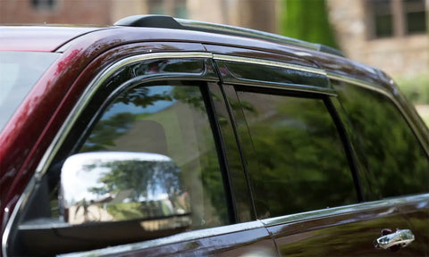 Auto Ventshade (AVS) 794028 - Ventvisor Deflector Smoke w/Chrome Trim Low Profile 4 pc.