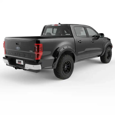 EGR 793554-G1 -19-22 Ford Ranger Painted To Code Shadow Traditional Bolt-On Look Fender Flares Black Set Of 4