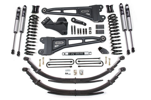 BDS Suspension BDS1931FS - 2005-2007 Ford F250-F350 4wd 4in. Radius Arm Lift Kit| Diesel Non Overload