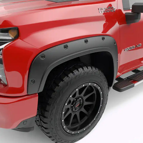 EGR 791885 -20-23 Chevrolet Silverado 2500Hd Traditional Bolt On Look Fender Flares w/Black-Out Bolt Kit Set