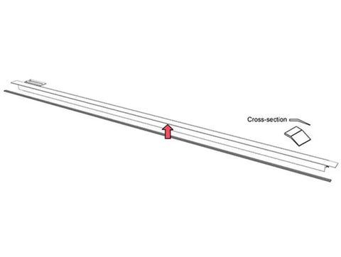 BAK IND PARTS-326A0010 Rail Seal Flat