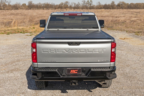 Hard Tri-Fold Flip Up Bed Cover | 6'9" Bed | Chevy/GMC  Silverado/Sierra 2500HD/3500HD (20-26)