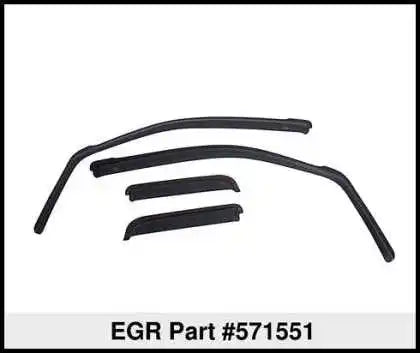 EGR 571551 - 18-23 Gmc Terrain In-Channel Window Visors Front/Rear Set Dark Smoke
